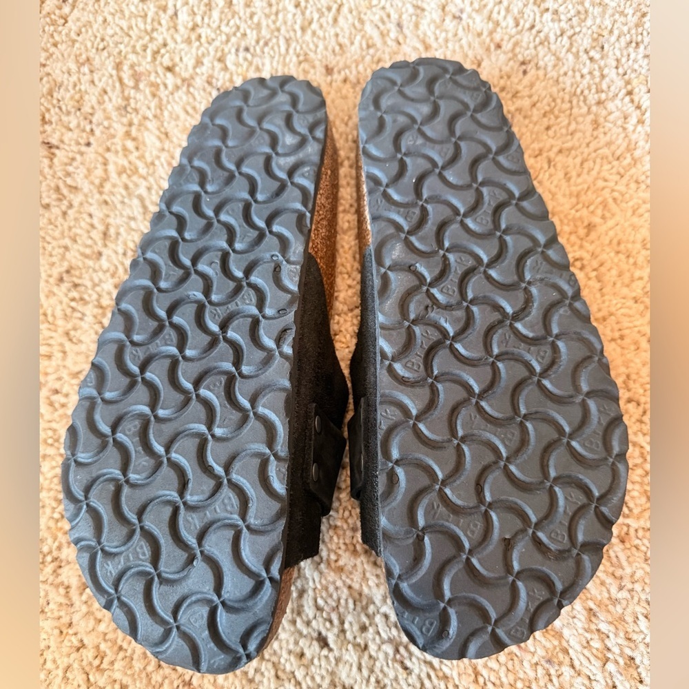 Birkenstock Black Suede Oita Sandal sz 39 - Picture 4 of 4